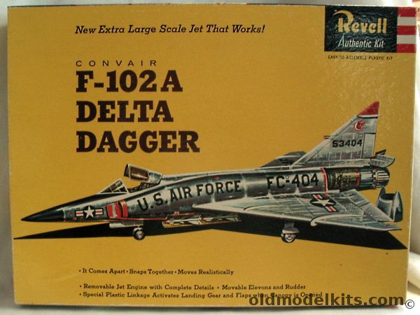 Revell 1/48 F-102A Delta Dagger Large Scale with Working Features, H281-200 plastic model kit